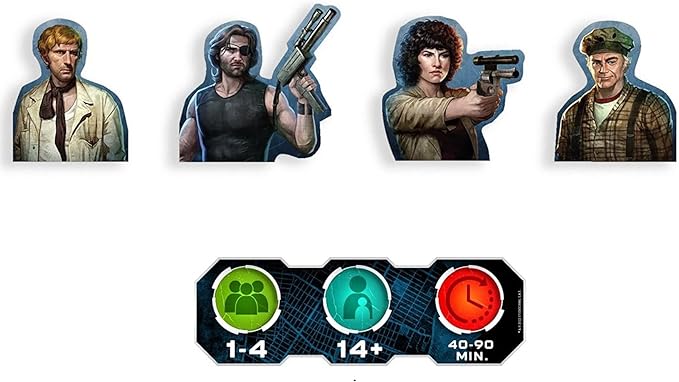 Pendragon Studios: Escape from New York: The Board Game - Hero Strategy Board Game Baed On The Movie, Ages 14+, 1-4 Players, 60 Min