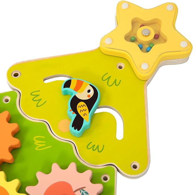 Tree Wall Busy Board Panel, Montessori Sensory Toy, Toddler Learning Activity Center, Toddler Learning Activity Center, Interactive Toys, Wooden Sensory Wall Develops Kids Skills in All Aspects