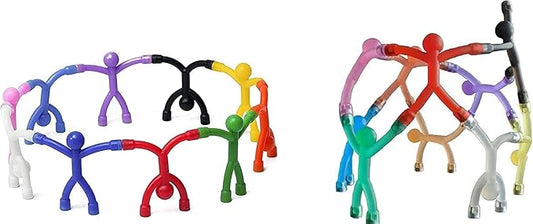 MAGMEN Magnetic Travel Toys, Stretchy, Fun, and Educational Fidget Toys for Kids and Adults Ages 3 and Up 20 Mix