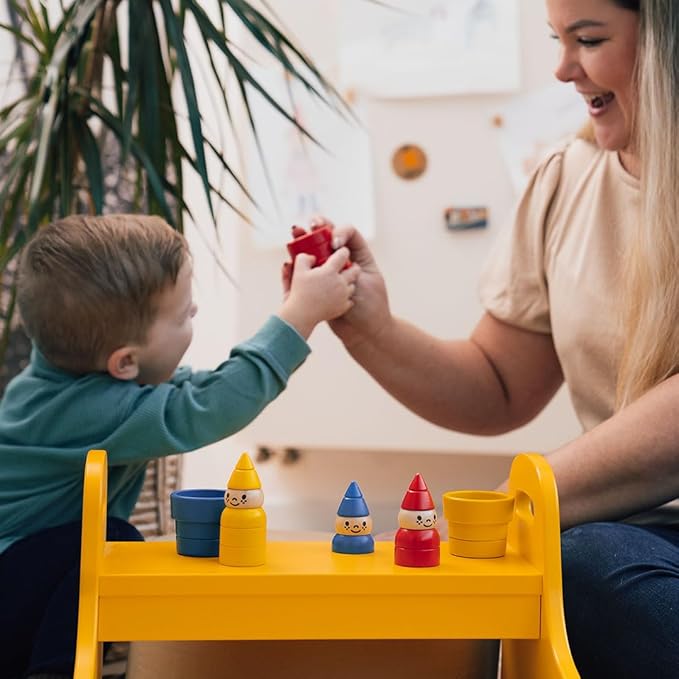 SmartGames Gnome Sweet Gnome Wooden Deduction Game for Ages 3-7 with 48 Challenges