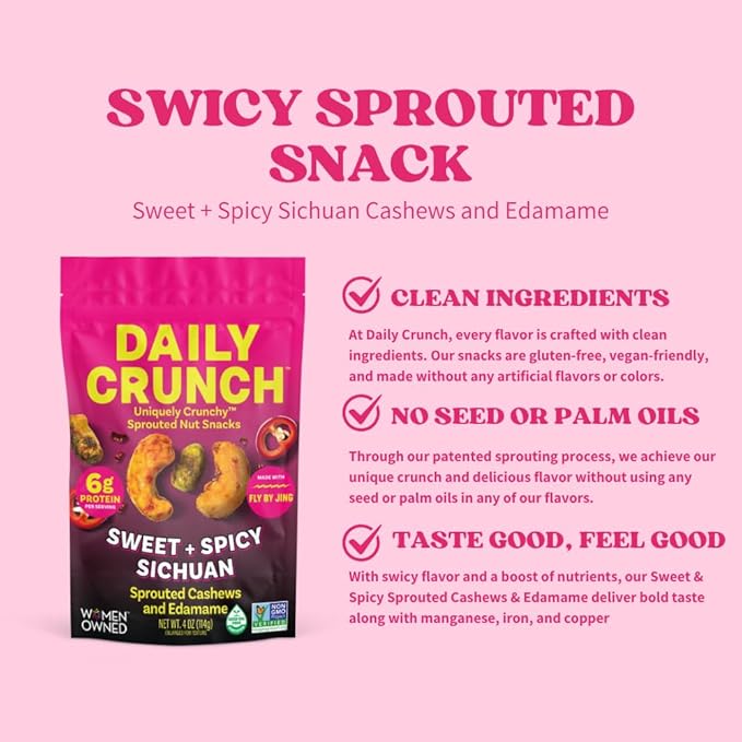 Daily Crunch, Zero Seed Oils, Gluten Free, (2 Pack, Sichuan)