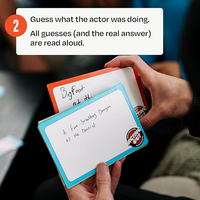 Acting Out [Fun Charades & Guessing Card Game For Kids, Tweens, And Adults | 200 Hilarious Card Prompts | Perfect For Family Game Night, Gifts, Reunions, Groups, Parties & More | Ages 12 And Up]