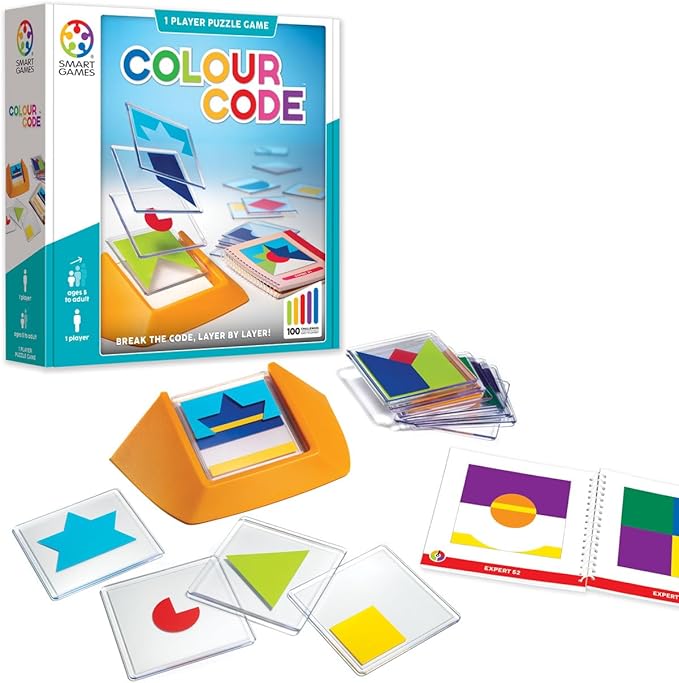 smart games - Colour Code, Puzzle Game with 100 Challenges, 5+ Years