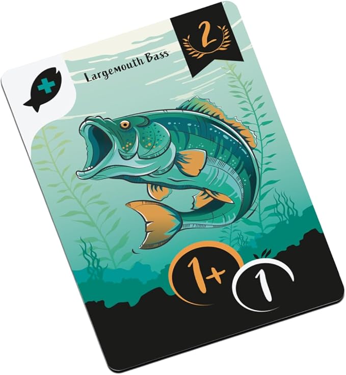 ALLPLAY Lure Board Game for Adults or Families - Wager Dice to Roll and Catch Fish - Push Your Luck with Less Dice Or Secure The Catch - 1-Minute to Teach - 15 Minutes Play Time - 2 to 5 Players