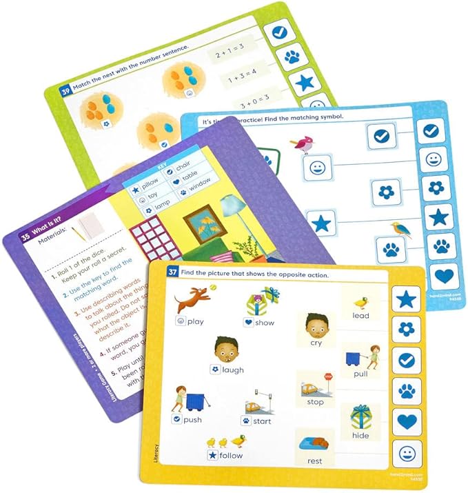 hand2mind ConfiDice! Kindergarten Prep, Learning Games for Toddlers, Math and Reading Activities
