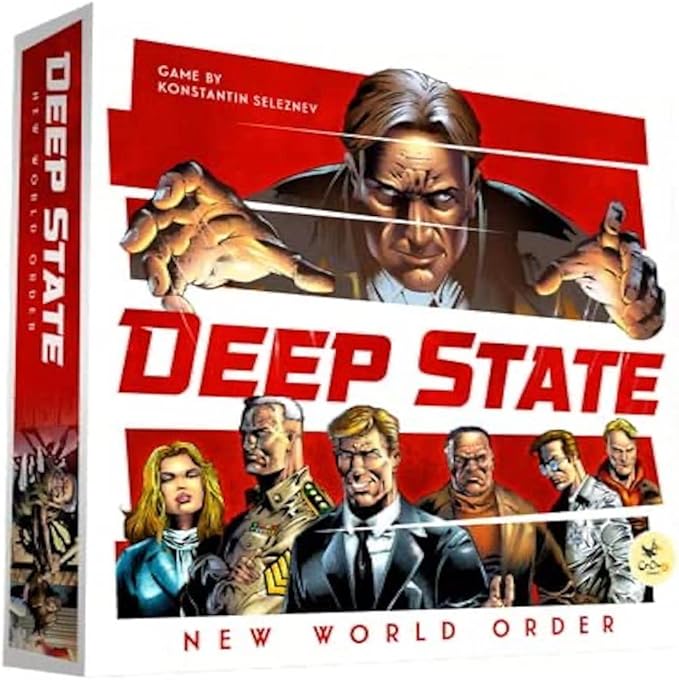 CrowD Games Deep State: New World Order | Strategy Board Game | Ages 14 and up | 1–5 Players | Average Playtime 40–75 Min | Made