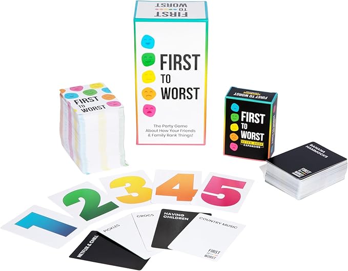 Party Game + After Dark Expansion Set - The Card Game About How Your Friends & Family Rank Things - Adult Card Game for College Students, Groups & Fun Parties with Polarizing Priorities