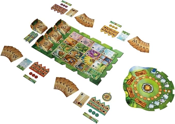 Meadow Board Game - Nature Observing Drafting and Set Collection Game, Strategic Exploration, Fun Family Game for Kids & Adults, Ages 10+, 1-4 Players, 60-90 Minute Playtime, Made by Rebel Studio