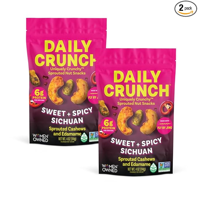 Daily Crunch, Zero Seed Oils, Gluten Free, (2 Pack, Sichuan)