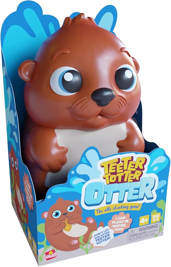 Goliath Teeter Totter Otter Game - Silly Stacking Floating Balance Game - Kids Games, 2-4 Players, Ages 4+