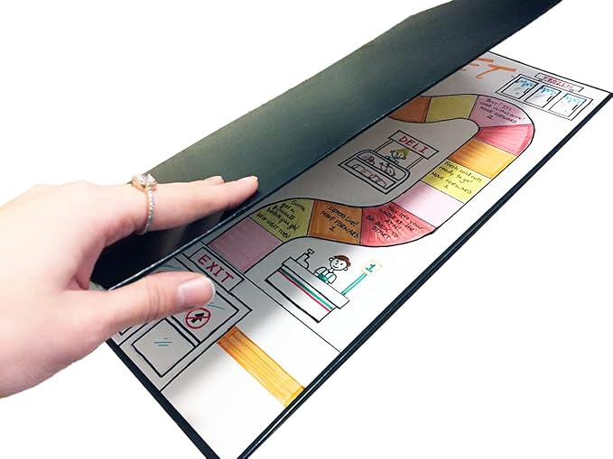 One Blank Game Board (1 Single Fold Game Board (18" x 18") Create Your Own Board Game, DIY Board Game, Family Board Games
