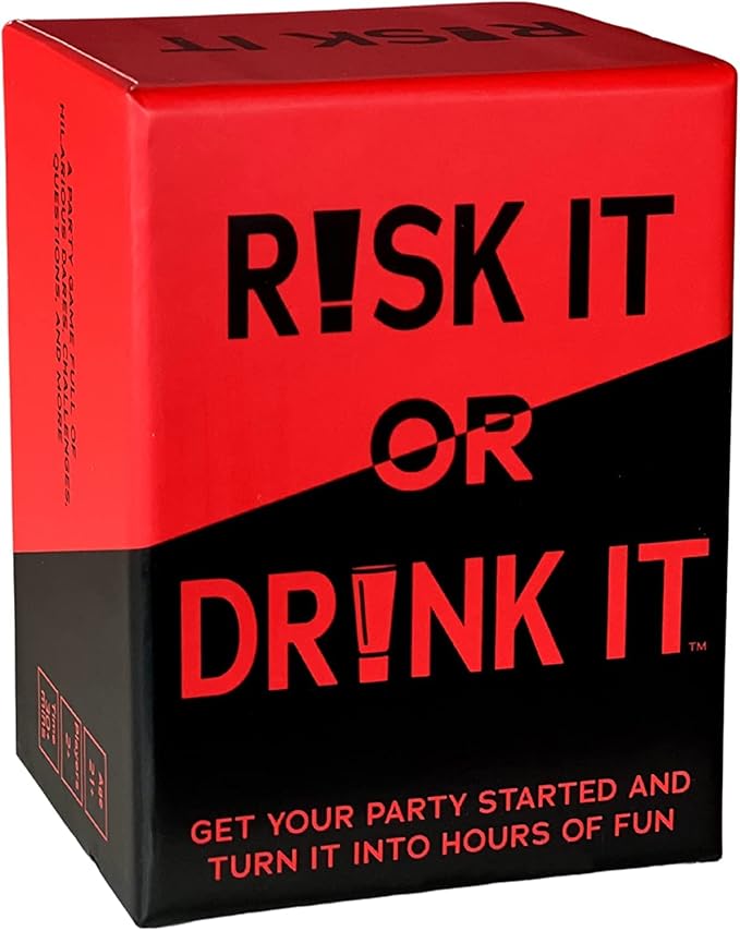 Fun Drinking Game for Parties: 150 Hilarious Dares & Risky Questions for Adults Games Nights - Adult Cards for Party Pregames, College or Bachelorette