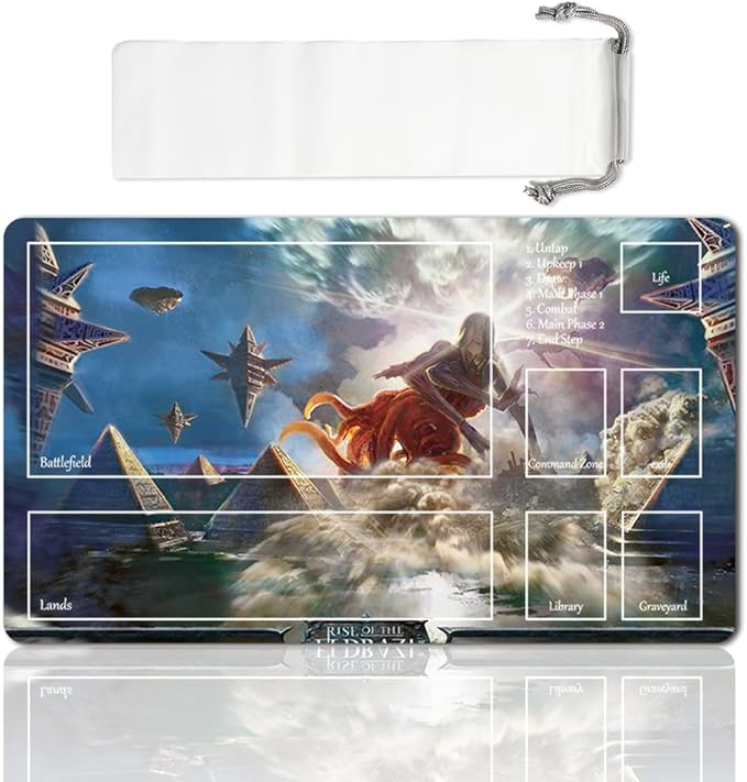 Board Game MTG Playmat Games Size 60X35 cm CCG Compatible for TCG RPG CCG Play mats (All is Dust-Zone)