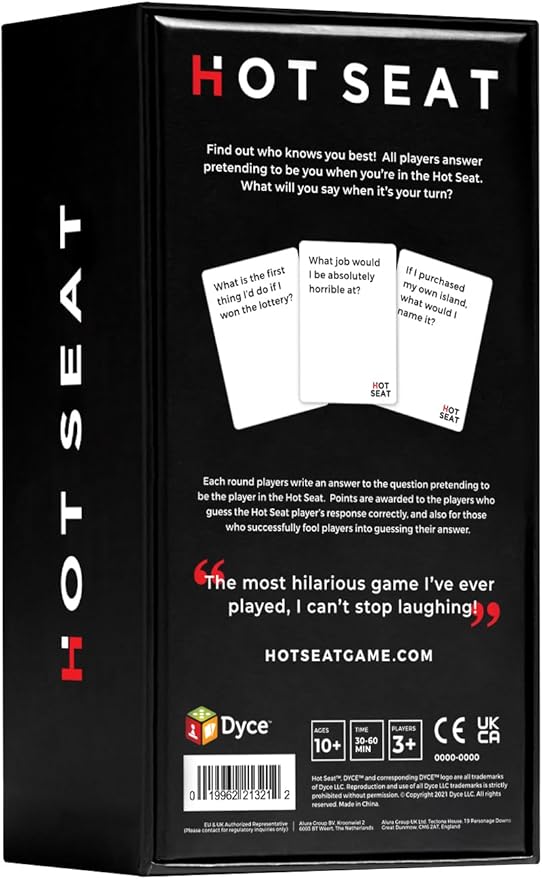 HOT SEAT Party Game + Expansion Set - The Family Card Game That's All About You - for Kids, Tweens, Teens, College Students, Adults - Perfect for Fun Parties and Board Games Night with Friends