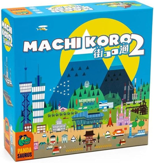 Machi Koro 2 Board Game - New Adventures Await in Your Quirky City! Fast-Paced Dice Rolling Strategy Game for Kids and Adults, Ages 10+, 2-5 Players, 45 Minute Playtime, Made by Pandasaurus Games