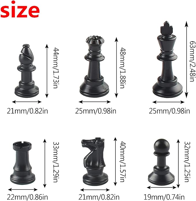 Andux Chess Game Set Chess Pieces and Rollable Board XQTZ-01 (Green,35x35cm)