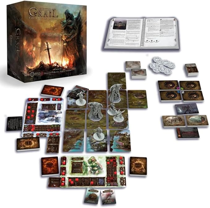 Tainted Grail The Fall of Avalon Board Game CORE BOX - Epic Story-Rich Survival & Exploration, Arthurian & Celtic Mythology, Ages 14+, 1-4 Players, 2-3 Hour Playtime, Made by Awaken Realms