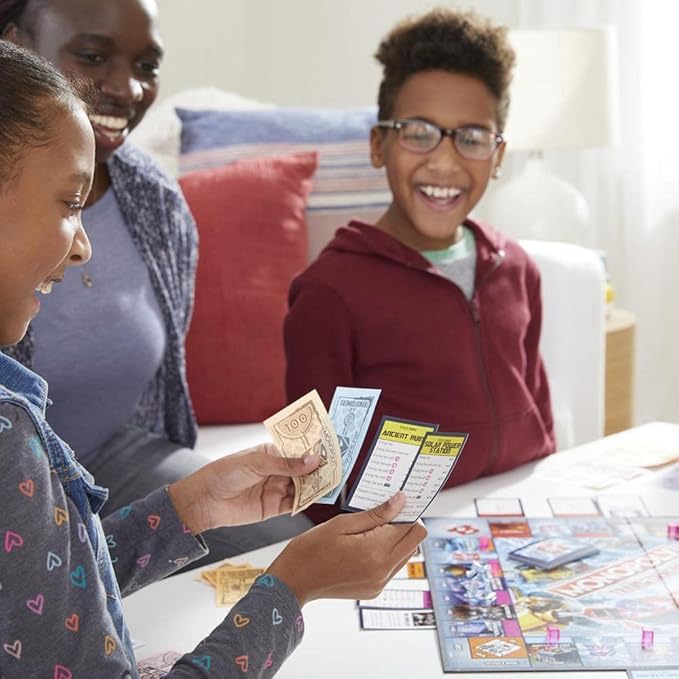 Monopoly: Transformers Edition Board Game for 2-6 Players Kids Ages 8 and Up, Includes Autobot and Decepticon Tokens