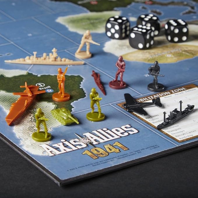Avalon Hill Axis and Allies 1941 Board Game,5 players, Multicolor, 5 players