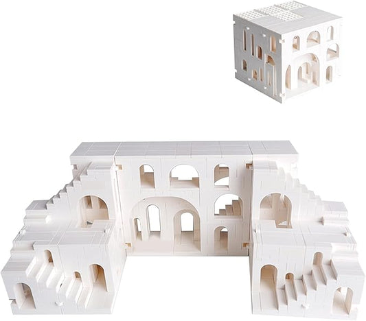 White Disguises Castle Building Block，Architecture Building Blocks（980PCS Gifts for Adults and Kids