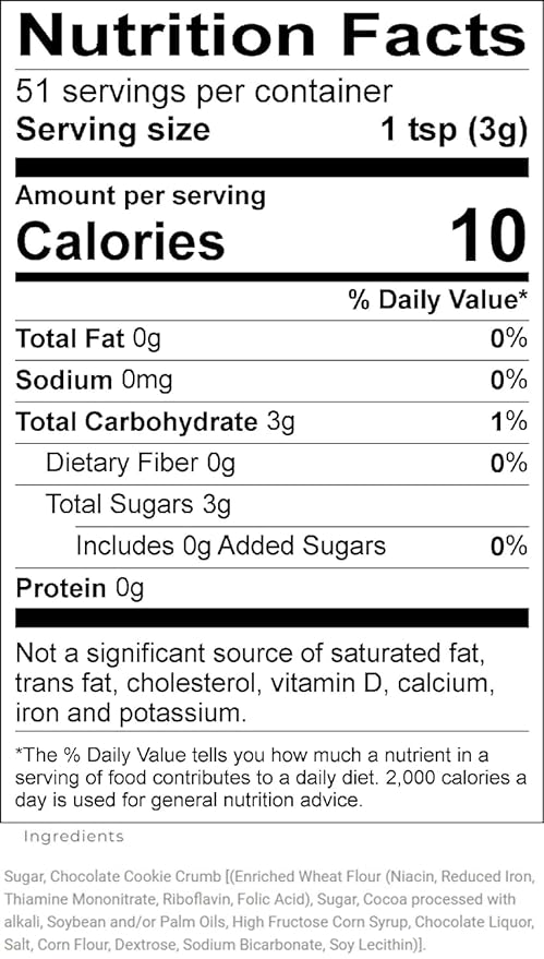 Upouria Cookies & Cream Coffee Topper, Vegan, Rich Flavor Enhancer for Coffee, Hot Chocolate, Ice Cream, 5.5oz