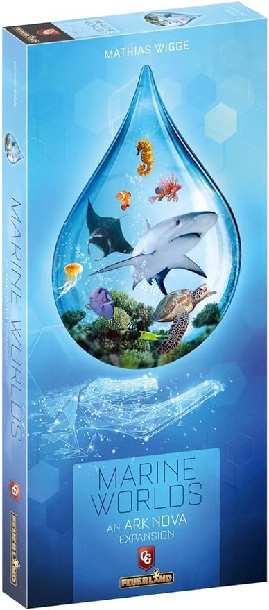 Ark Nova: Marine Worlds Strategy Board Game Expansion - Introduces Sea Animals Into Your Zoo, 1-4 Players, Ages 12+