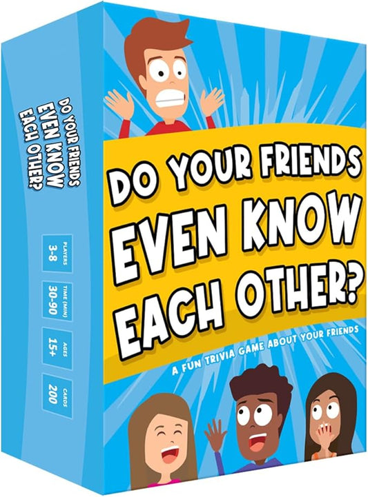 Do Your Friends Even Know Each Other? The Ultimate Party Card Game for Adults and Teens, Perfect for Game Night and a Great Gift for Friends