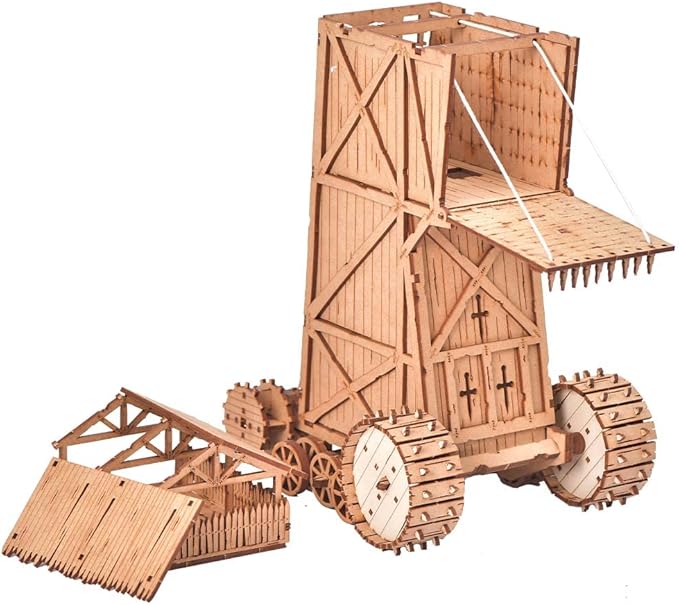 Juggernaut - Siege Tower - 3D Wooden Puzzle - DIY Mechanical Model Building Kit for Adults - Educational Toy - Creative Gift - Construction Toy
