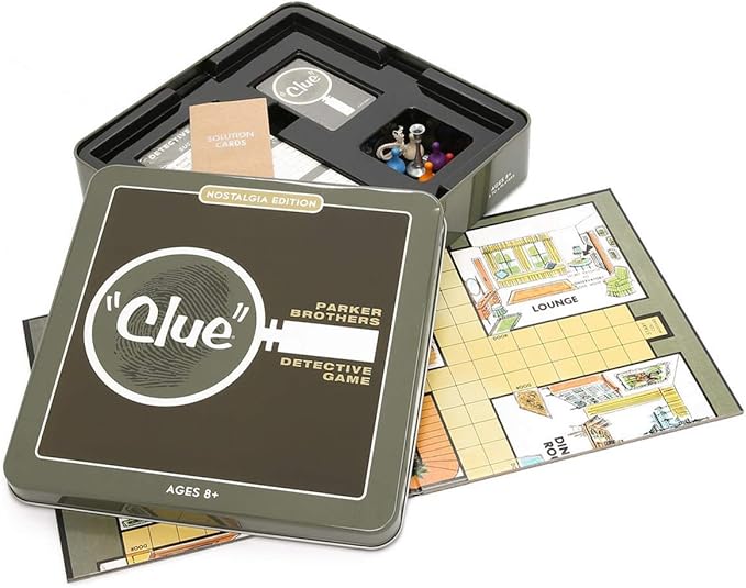 WS Game Company Clue Nostalgia Edition Board Game in Collectible Tin