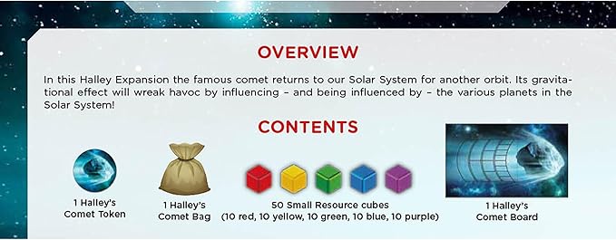 Pendragon Studios: Starship Interstellar: Halley's Comet Expansion - Strategy Board Game, Ages 14+, 1-4 Players, 150 Min