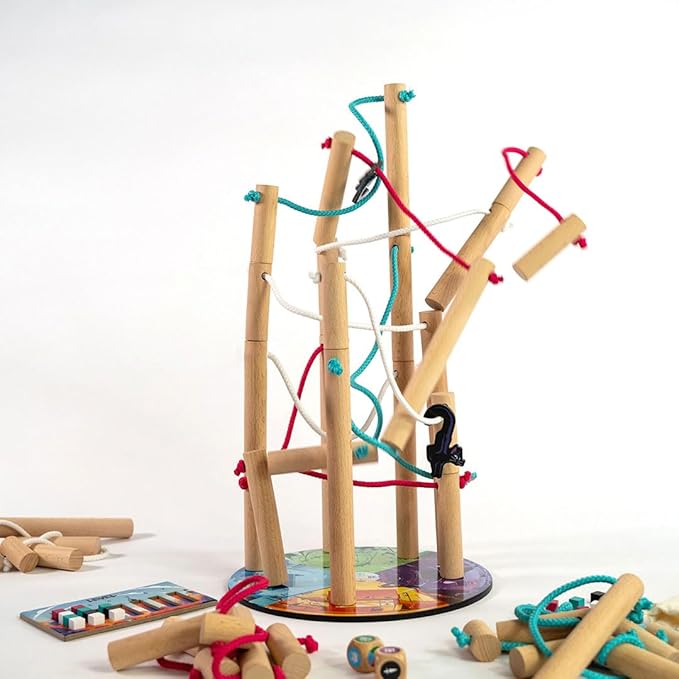 Nekojima - Build The Power Grid but Don't Knock it Down! | Family Game for Kids and Adults for Ages 8 and up | Stacking and Weaving Dexterity Game | 1 to 5+ Players | 15 Minutes