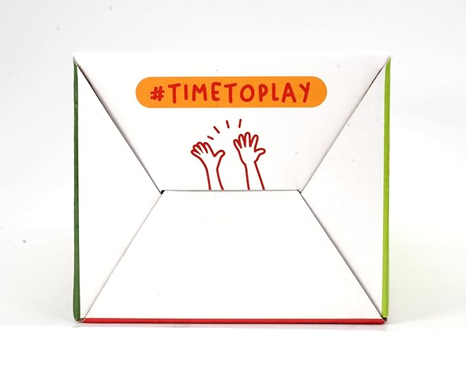 Nene Toys Wooden Tumble Tower Game with Animals & Colors, 4-in-1 Educational Family Board Game for Kids Ages 3-9, Creativity & Cognitive Skills Booster - Gift for Boys Girls 3+ Years