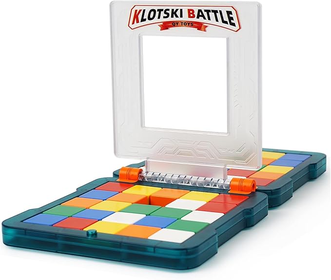 Race Game, Fast-Paced Brain Teaser Travel Board Games for Kids and Adults, Shape Matching Head to Head Super Slide Puzzle Game for Two Player, Magic Block for Family Game Night, Ages 6+