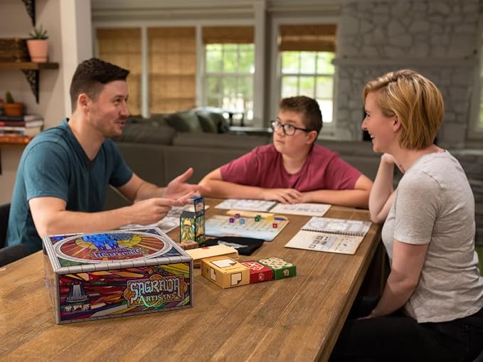 Sagrada Artisans - A Strategy Game Based on The Award-Winning Board Game, Sagrada! | Family Board Game for Kids & Adults | Ages 10 and Up | for 2 to 4 Players | Easy to Learn (Deluxe Edition)