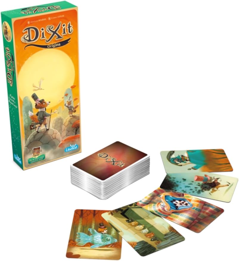 Dixit Origins Board Game EXPANSION - Unleash Imagination with 84 New Enigmatic Cards! Creative Storytelling Game, Family Game for Kids & Adults, Ages 8+, 3-6 Players, 30 Min Playtime, Made by Libellud