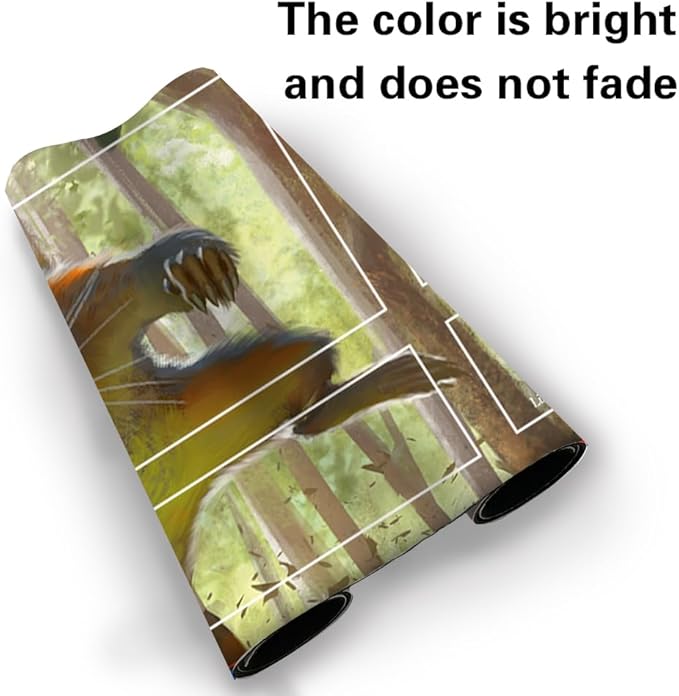 Board Game MTG Playmat Games Size 60X35 cm CCG Compatible for TCG RPG CCG Play mats (Squirrel-Token-Zone)