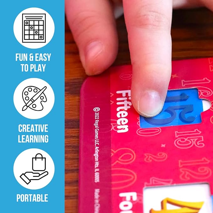 Regal Games Kingo Numbers Edition Bingo Game - Fun Educational Card Game for Preschool & Kindergarten Kids - Phonics, Vocabulary Builder, Math Games, Family Play, for Classroom & Home