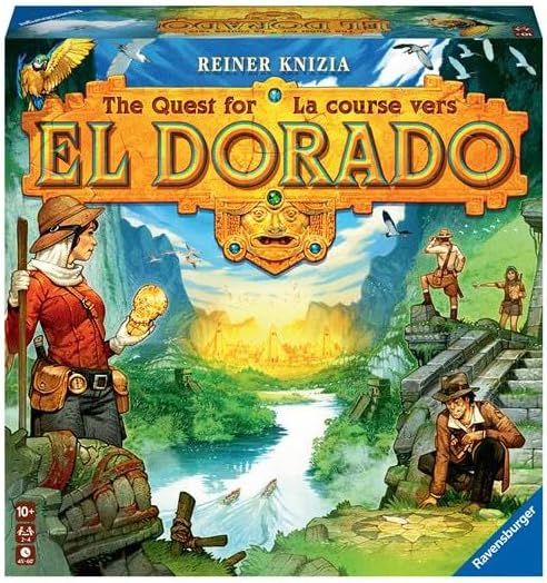 Ravensburger The Quest for El Dorado - Exciting Strategy Board Game | Suitable for Kids & Adults | Designed for 2-4 Players | Inclusive of Mini Expansion