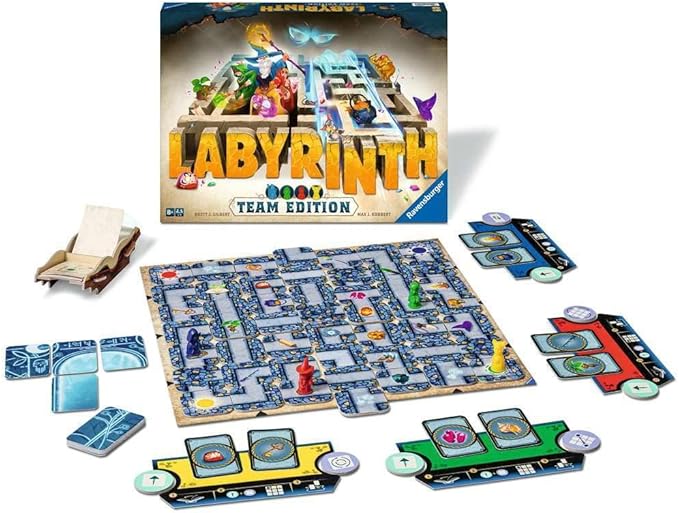 Ravensburger Labyrinth: Team Edition Family Board Games for Kids and Adults Age 8 Years Up