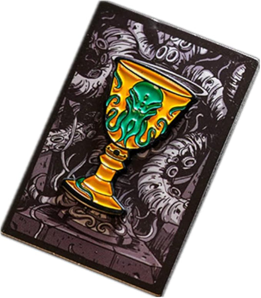 Cthulhu Poker Cards Collection Playing Cards Rare Limited Poker Cards Gift Card Games and Party (1 PC Holy Grail Badge)