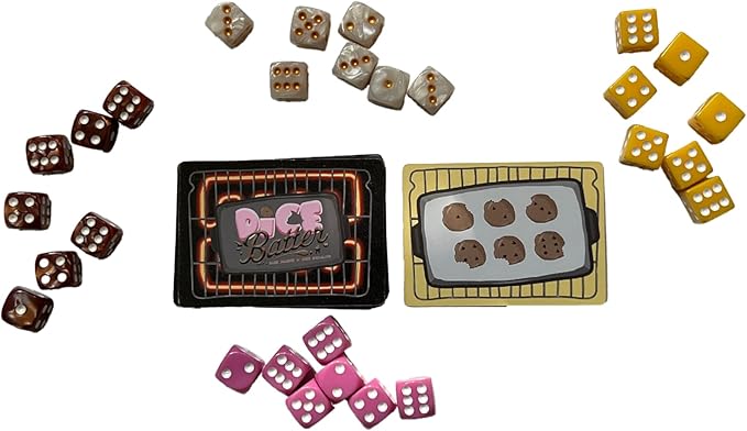 Lethal Chicken Games Dice Batter – Fun Dice Game for Kids and Families | Fast-Paced for 2-4 Players | Party Classroom or Travel Game for Ages 8-12 & Adults | Food-Themed Board Game