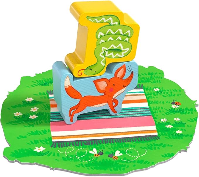 HABA My Very First Games - Animal Upon Animal Junior: Toddler Stacking Game for Preschool Learning Activities & Fun Family Games for Ages 2+