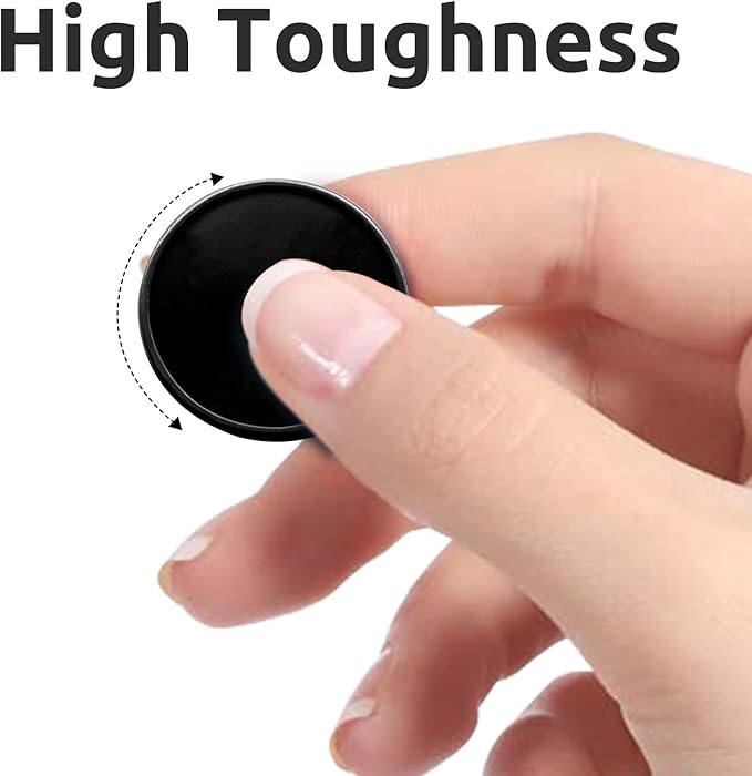 Set of 100 1 Inch Opaque Plastic Learning Counters Mini Poker Chips Game Tokens with Storage Box (1 Inch, Black)