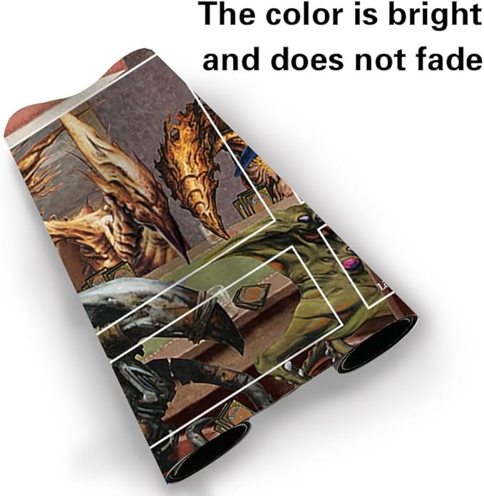 Board Game MTG Playmat Games Size 60X35 cm CCG Compatible for TCG RPG CCG Play mats (SLIVERS-Playing-Poker - (2) - -Zone)