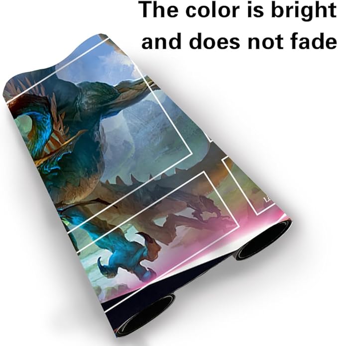 Board Game MTG Playmat Games Size 60X35 cm CCG Compatible for TCG RPG CCG Play mats (Nicol Bolas, The Ravager-Zone)