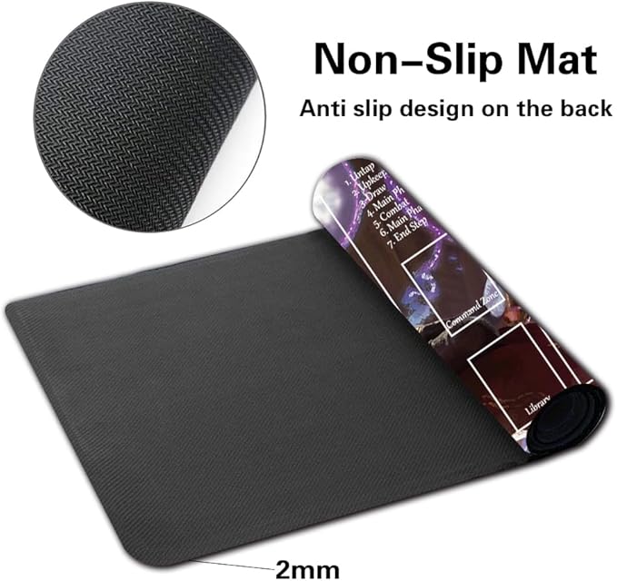 Board Game MTG Playmat Games Size 60X35 cm CCG Compatible for TCG RPG CCG Play mats (Jodah, Archmage Eternal-Zone)