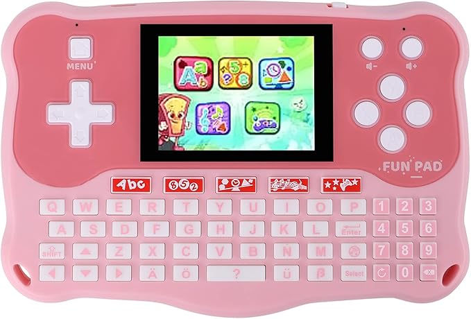 Kids Tablet/Baby Learning Pad with 102 Activities/Toddler Tablet with ABC Alphabet/Words/Music/Math Interactive Educational Electronic Toys Gifts Handheld Game for Preschool Boys Girls Ages 3-12