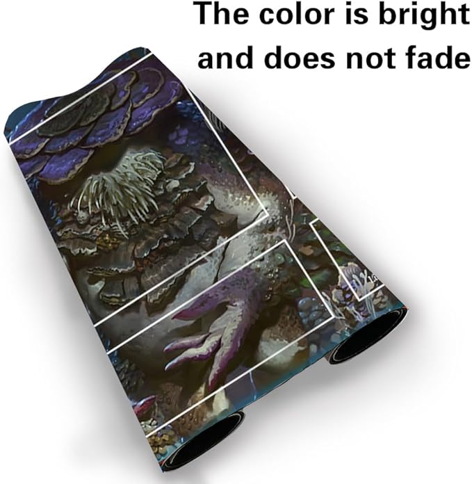 Board Game MTG Playmat Games Size 60X35 cm CCG Compatible for TCG RPG CCG Play mats (Slimefoot, The Stowaway-Zone)