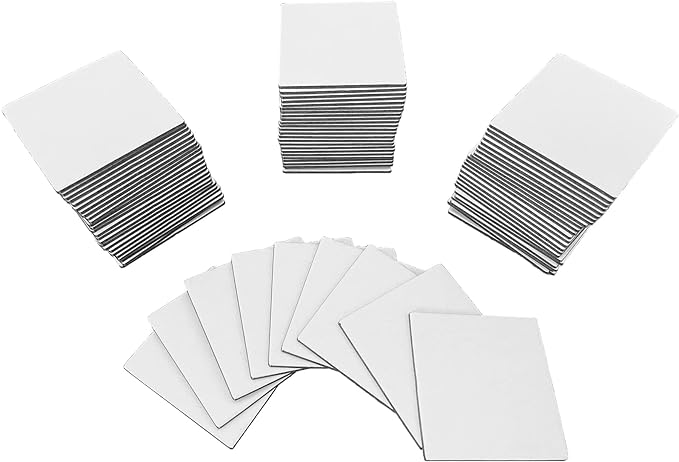 Apostrophe Games Square Board Game Tiles – 84Pcs Large Game Board Pieces Blank Game Board Chits, Same Size as Carcassonne– Create Your Own Custom Tiles