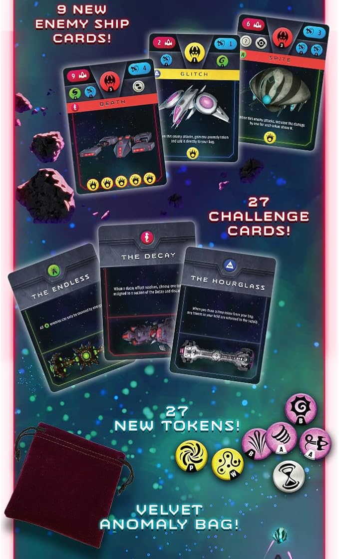 Renegade Game Studios Warp's Edge: Anomaly Expansion - Bag-Building Strategy Game, Ages 10+, 1 Player Solo Game, 30-45 Min